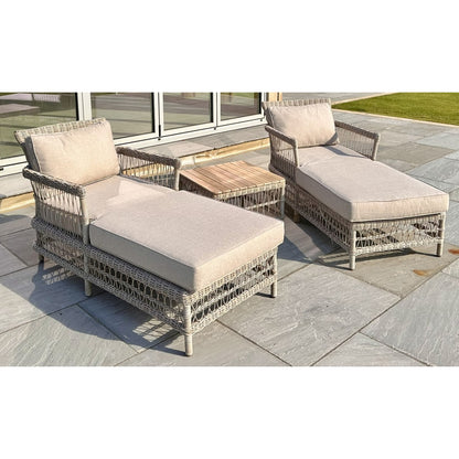 Provence Collection Outdoor Sun Lounger Set - LuxmeLounge