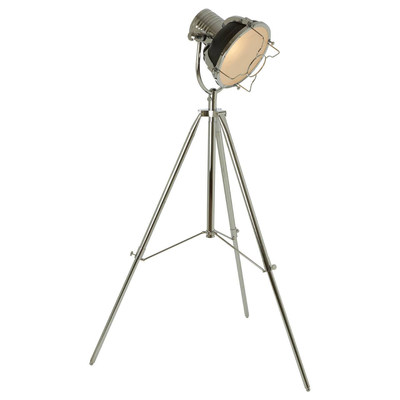 Floor lamp with a vintage design on a white background
