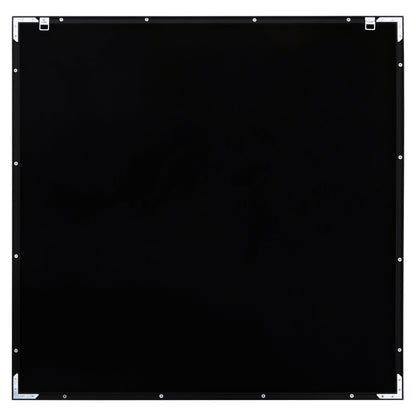 Black square with white border and corner dots