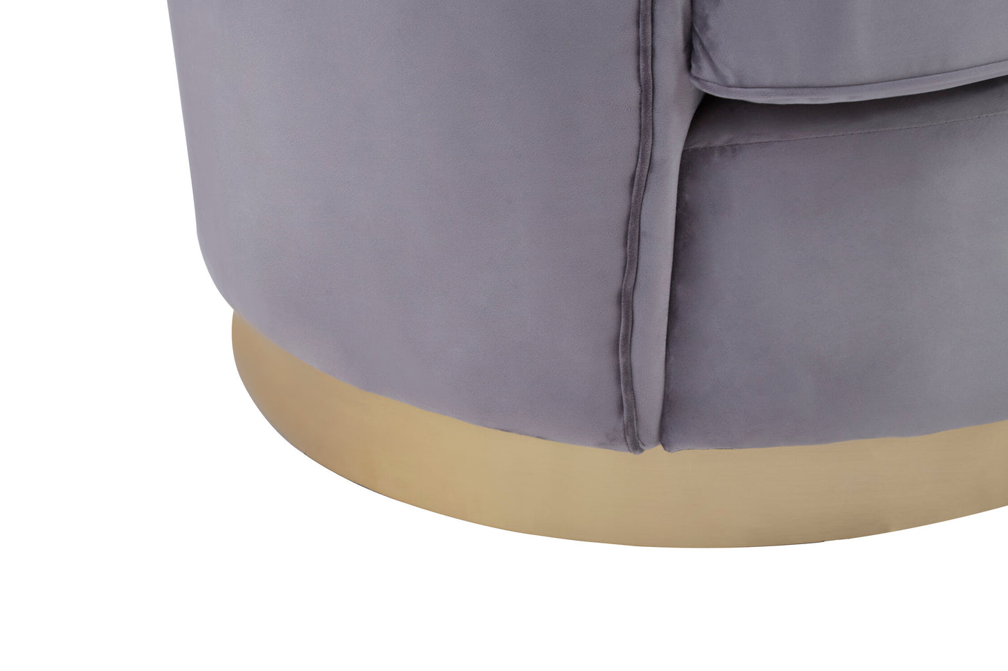 Close-up of a gray cushion on a beige surface