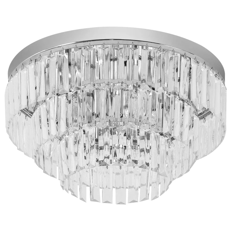 Chandelier with crystal accents on a white background