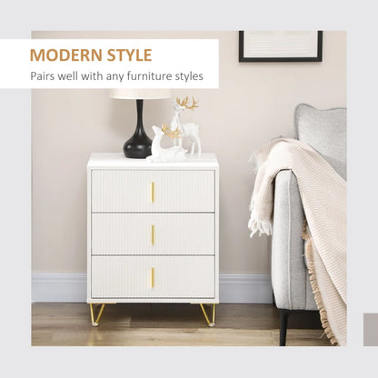 HOMCOM Elegant Chest of Three Drawers