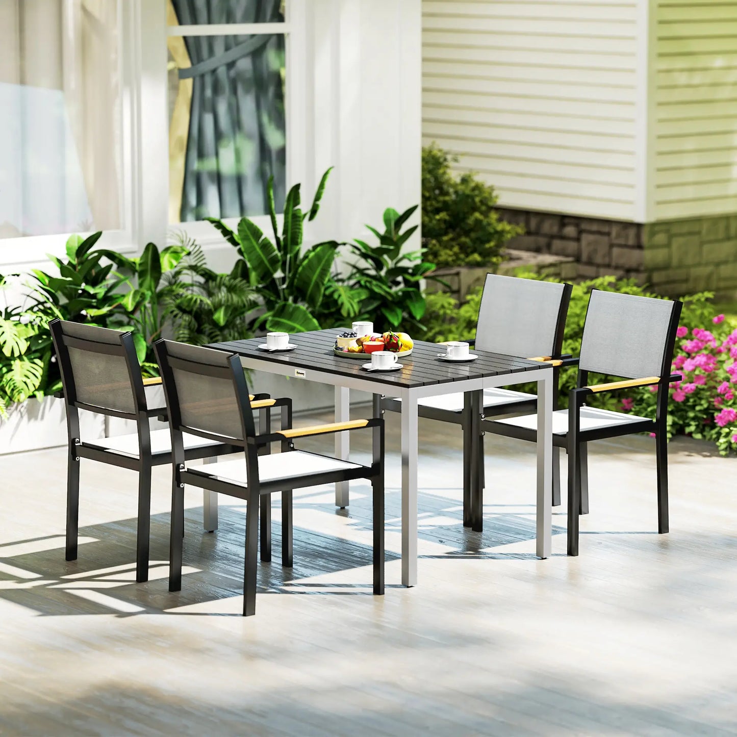 Outsunny Garden Table for 4-6