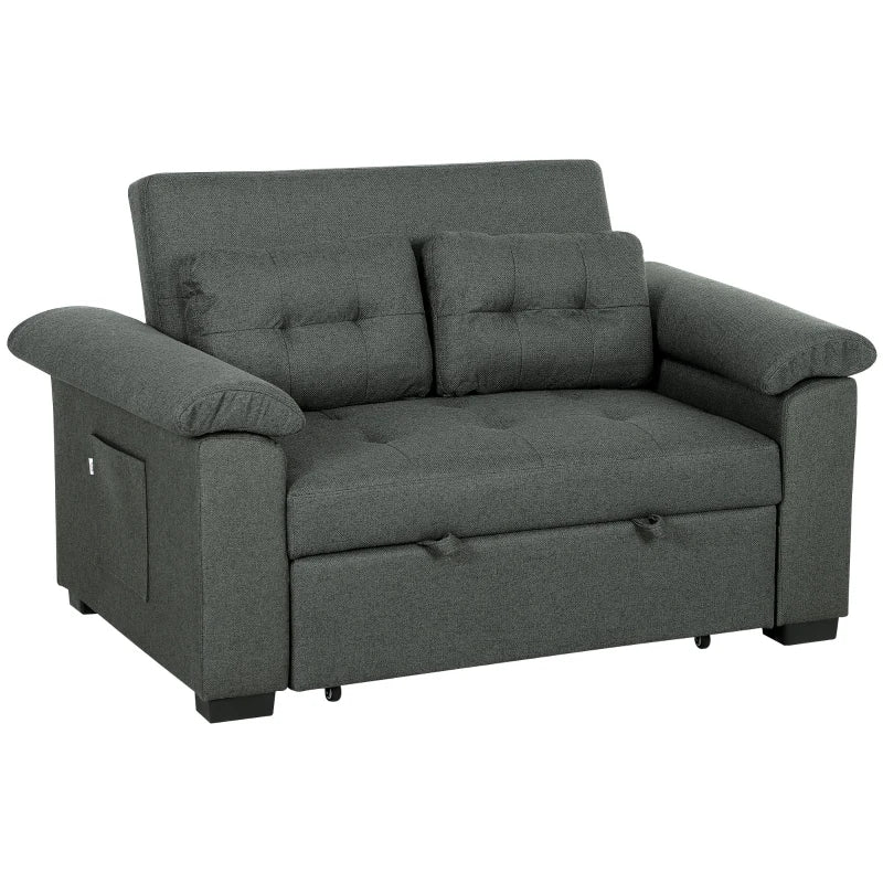 HOMCOM Pull Out Sofa Bed - LuxmeLounge - [vendor_name]