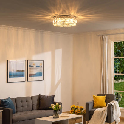 HOMCOM Luna Crystal Droplet Ceiling Light