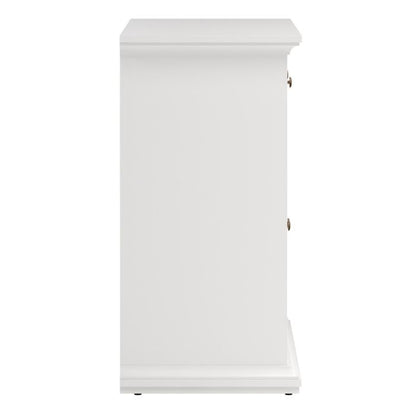 White cabinet on a white background