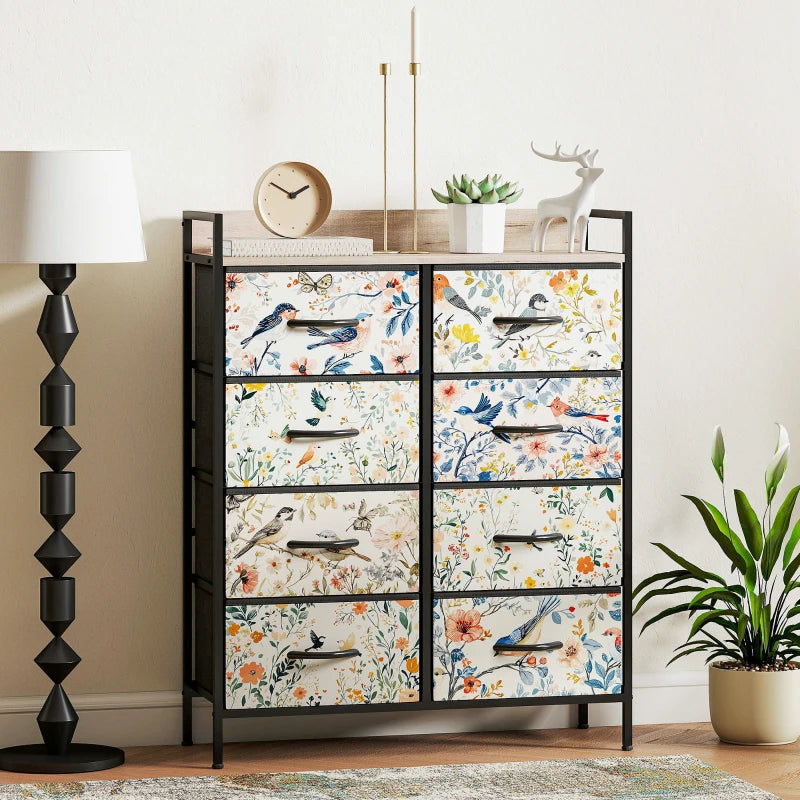 HOMCOM 8-Drawer Chest of Drawers