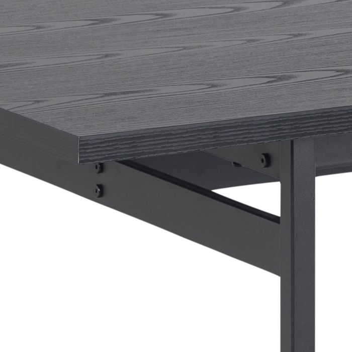 Close-up of a gray outdoor table with a white background