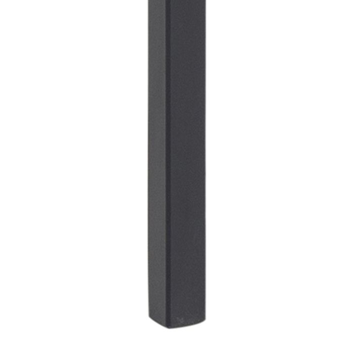 Black rectangular object on a white background