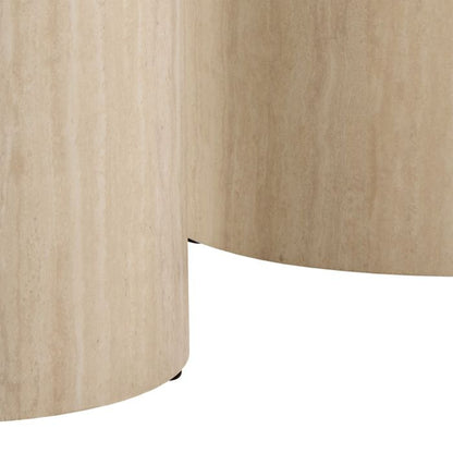 Close-up of a beige fabric surface with a subtle pattern on a white background