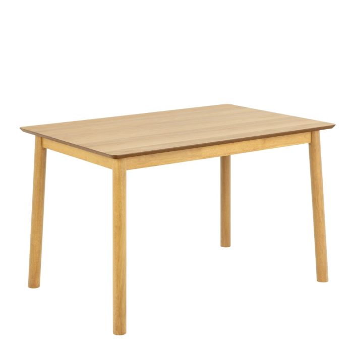 Wooden table on a white background
