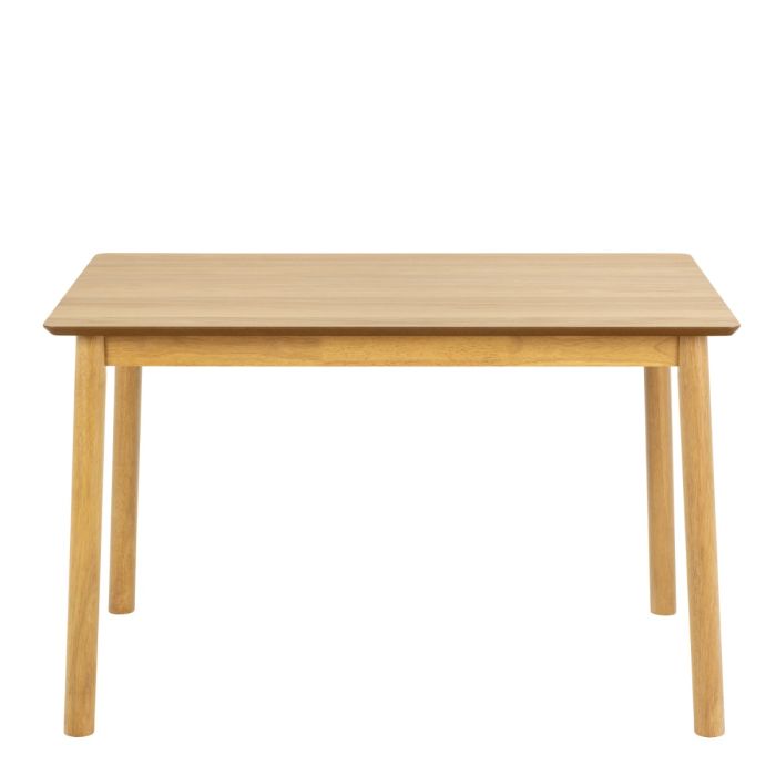 Wooden table on a white background