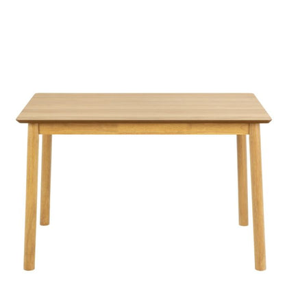 Wooden table on a white background