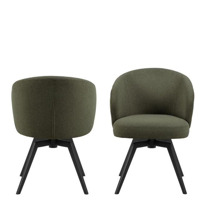 Darlene Dining Chair with Armrest and Swivel Function - LuxmeLounge - [vendor_name]