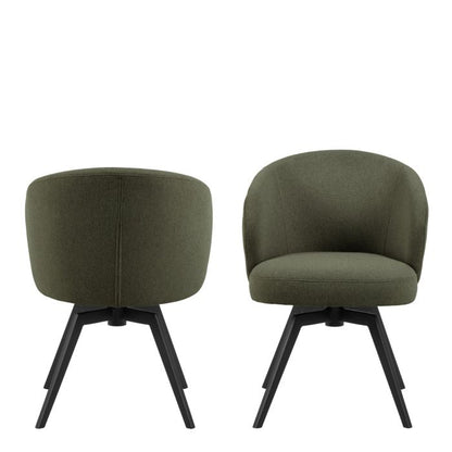 Darlene Dining Chair with Armrest and Swivel Function - LuxmeLounge - [vendor_name]