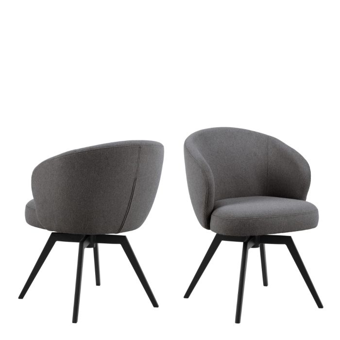 Darlene Dining Chair with Armrest and Swivel Function - LuxmeLounge - [vendor_name]