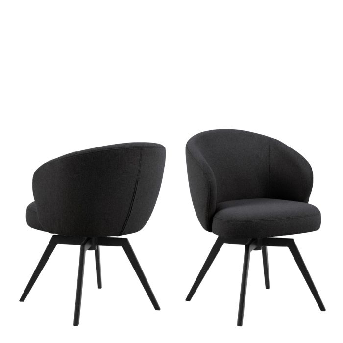 Darlene Dining Chair with Armrest and Swivel Function - LuxmeLounge - [vendor_name]