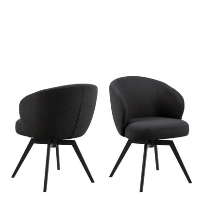 Darlene Dining Chair with Armrest and Swivel Function - LuxmeLounge - [vendor_name]