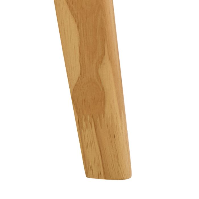 Wooden spatula handle on a white background