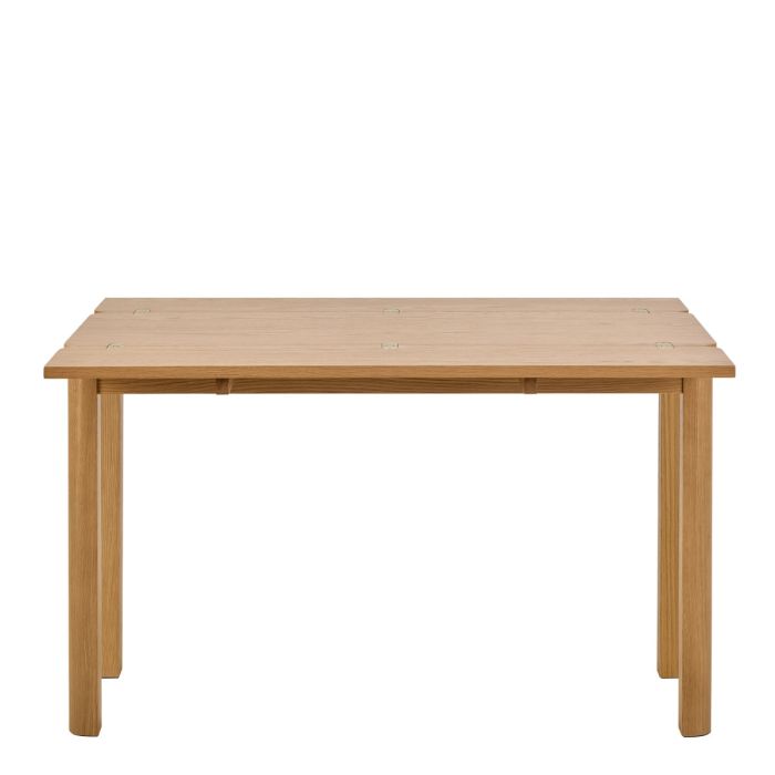 Wooden table on a white background