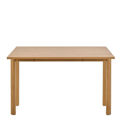 Wooden table on a white background