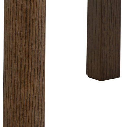 Two wooden columns with a dark brown finish on a white background