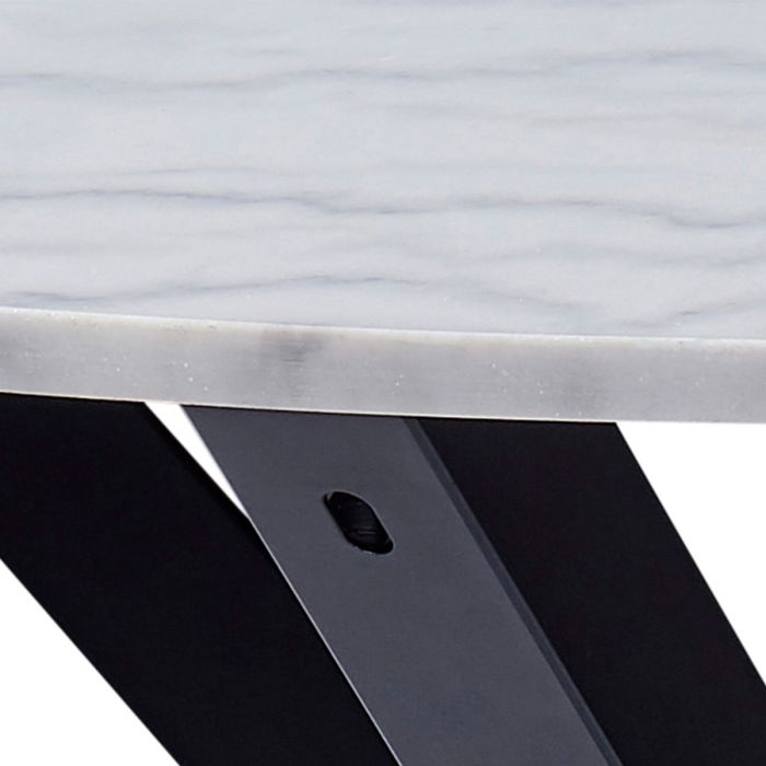 Metallic surface with a black metal frame underneath