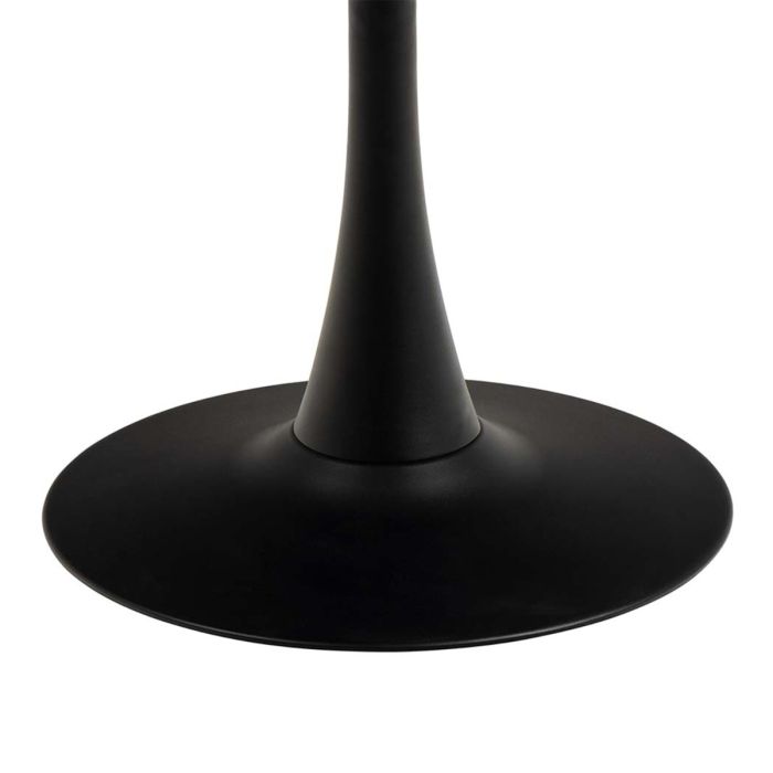 Black pedestal base on a white background