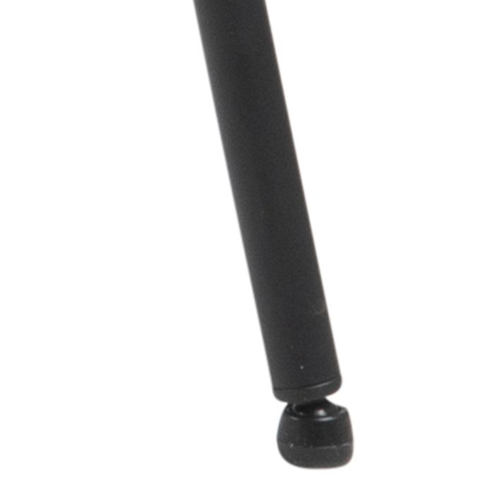 Black metal rod with a spherical end on a white background