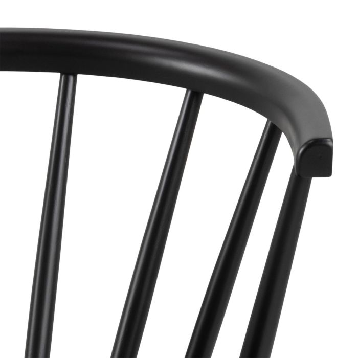 Christo Dining Table in Oak Included 6 Ida Dining Chairs in Black
