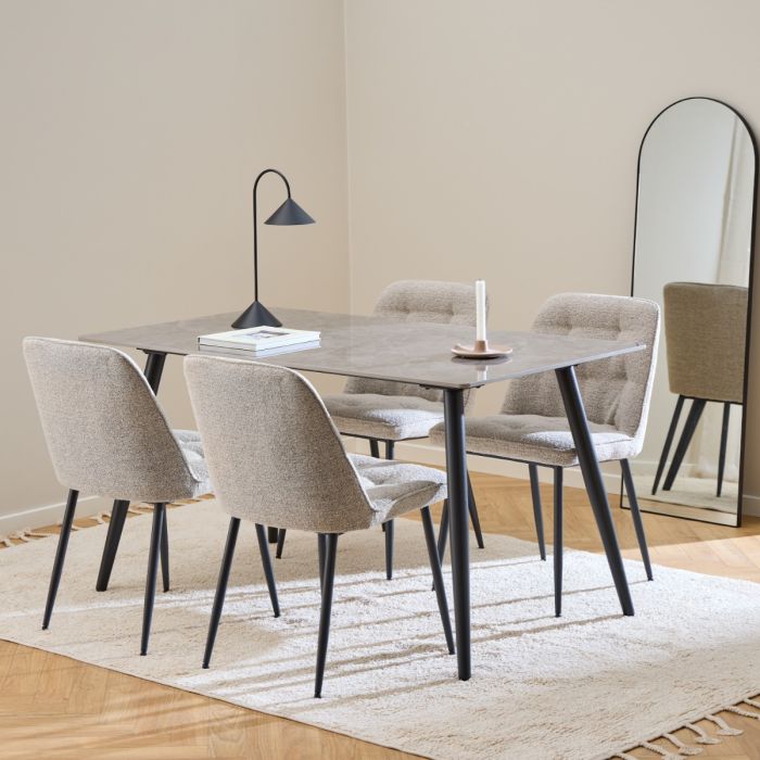 Wicklow Rectangular Dining Table Included 4 Brooke Dining Chairs - LuxmeLounge - [vendor_name]