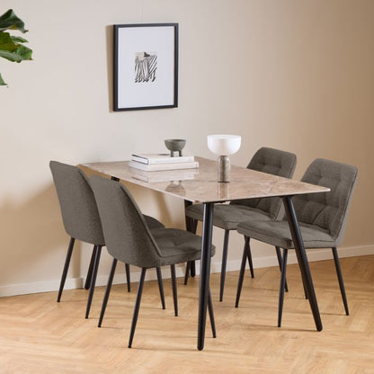 Wicklow Rectangular Dining Table Included 4 Brooke Dining Chairs - LuxmeLounge - [vendor_name]
