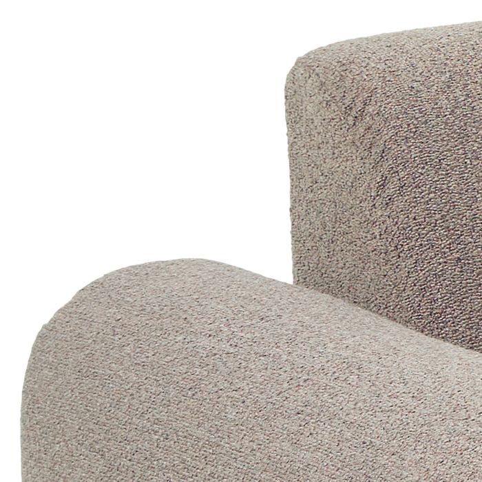 Close-up of a textured gray chair on a white background