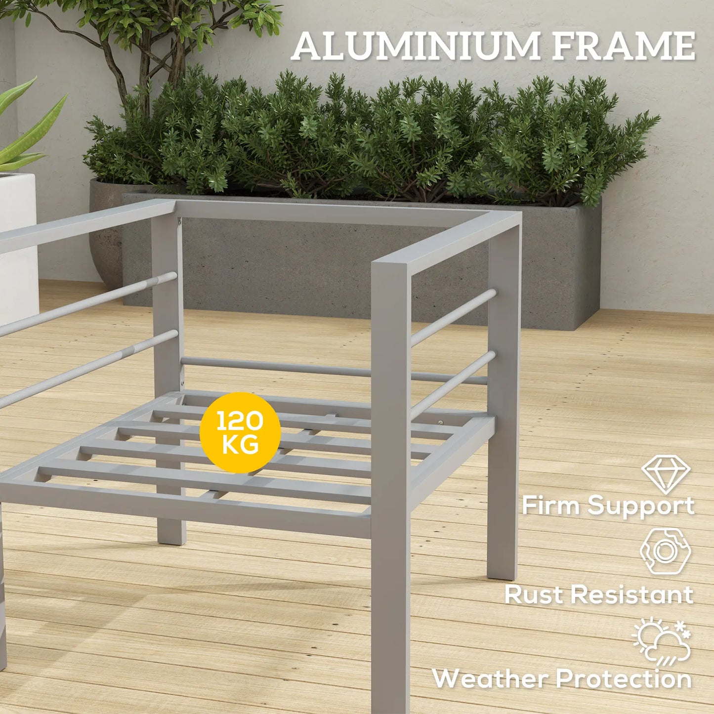 Outsunny Garden Sofa Set of 2