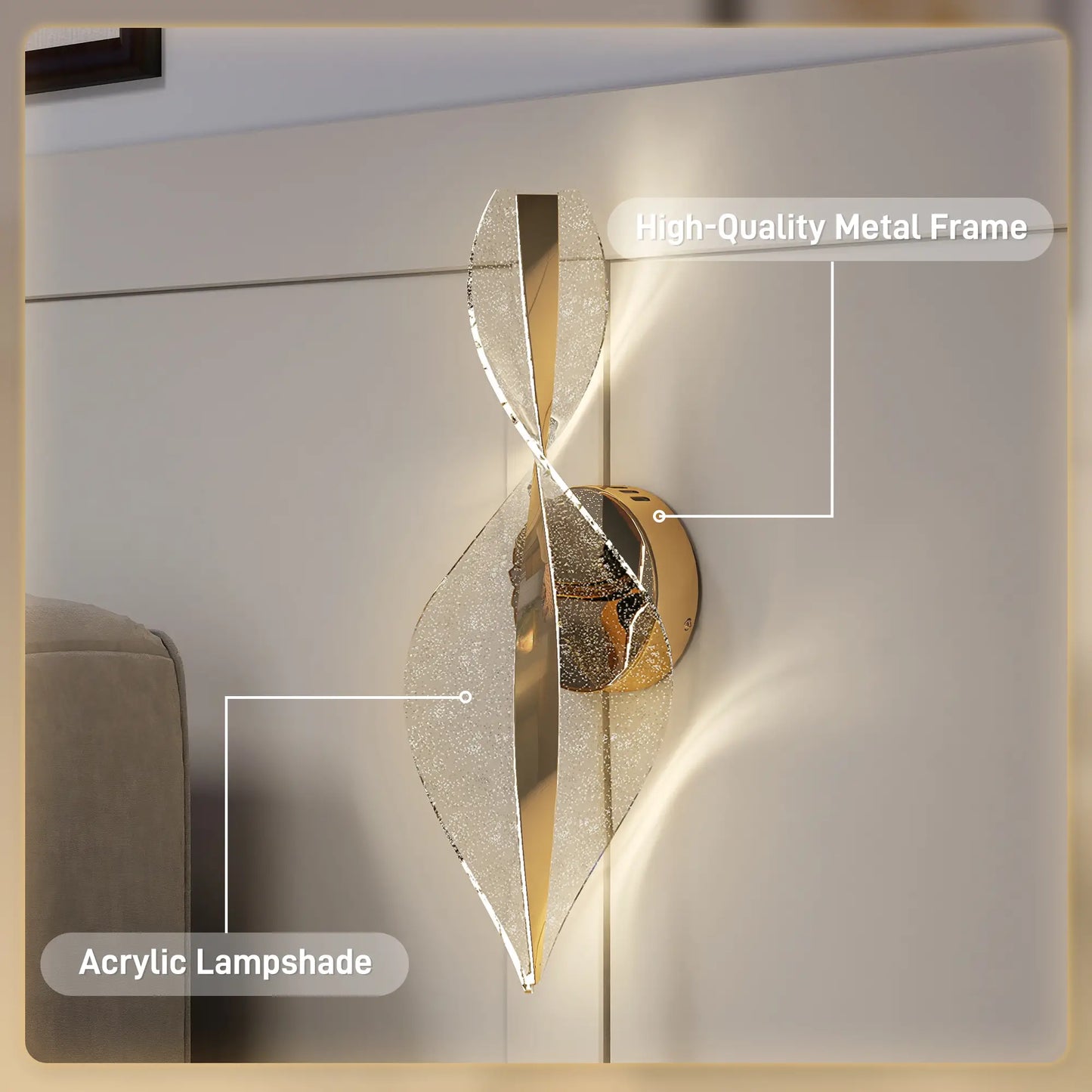 HOMCOM Led Wall Lamp 2 Pack