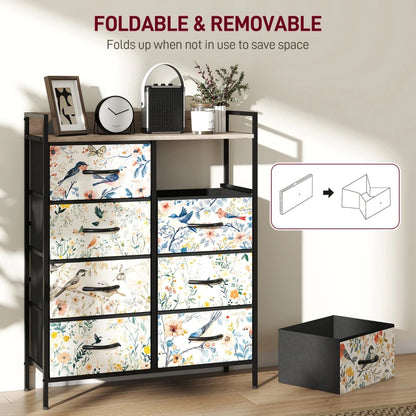 HOMCOM 8-Drawer Chest of Drawers