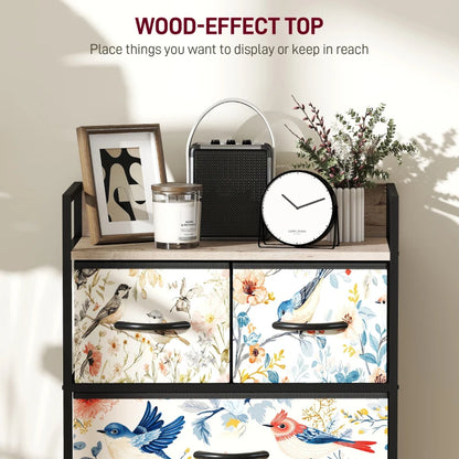 HOMCOM 4-Drawer Chest of Drawers