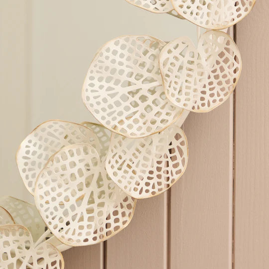 Voyage Maison Gaia Round Mirror in Antique White Gold - LuxmeLounge - [vendor_name]