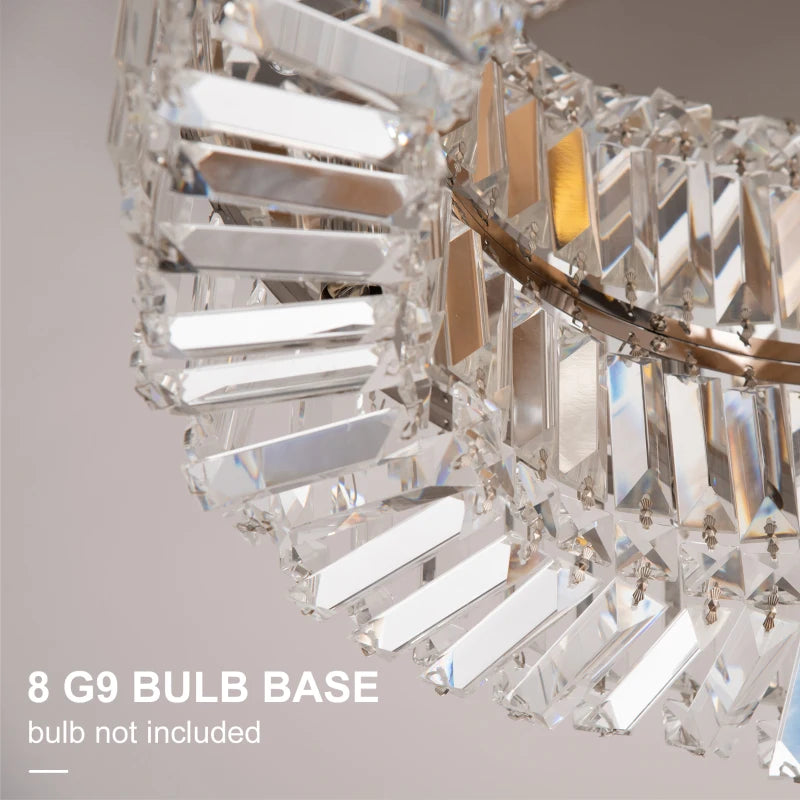 HOMCOM Luna Crystal Droplet Ceiling Light