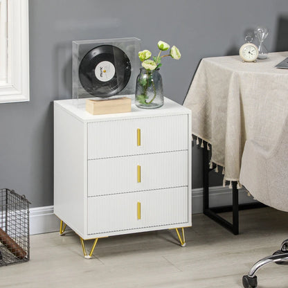 HOMCOM Elegant Chest of Three Drawers