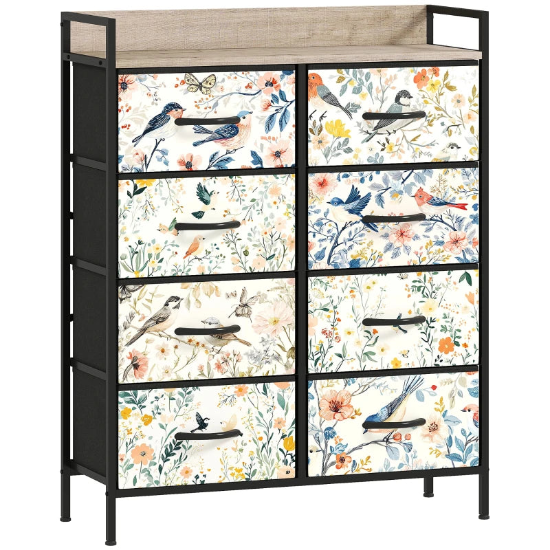 HOMCOM 8-Drawer Chest of Drawers