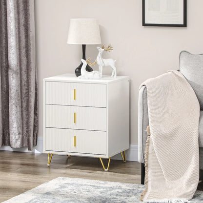 HOMCOM Elegant Chest of Three Drawers