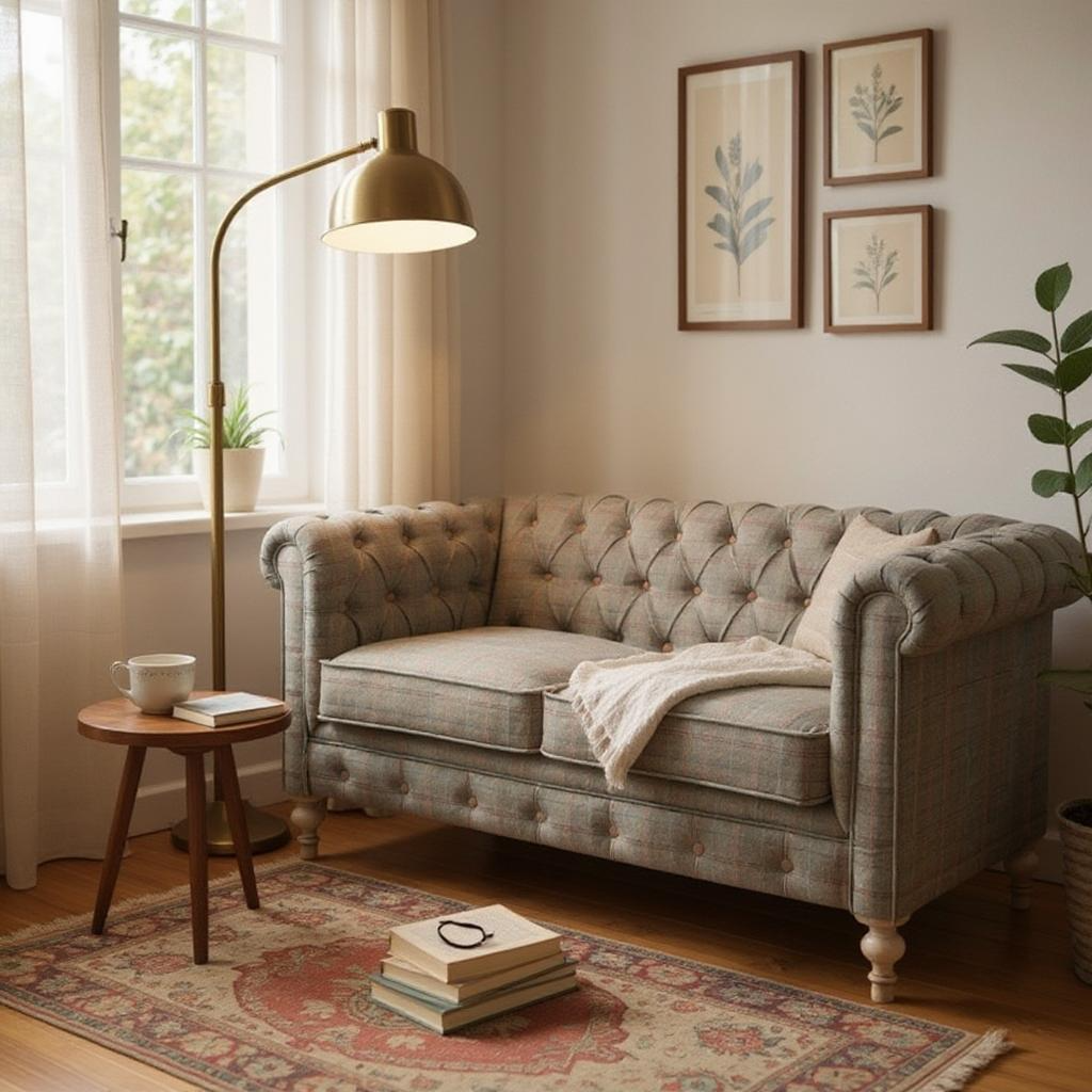 Multi Tweed 2 Seat Chesterfield - LuxmeLounge - [vendor_name]