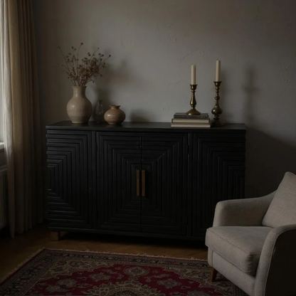 Lennox Black 2 Door Sideboard - LuxmeLounge - [vendor_name]