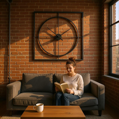 Trinity Black Finish Wall Clock - LuxmeLounge - [vendor_name]