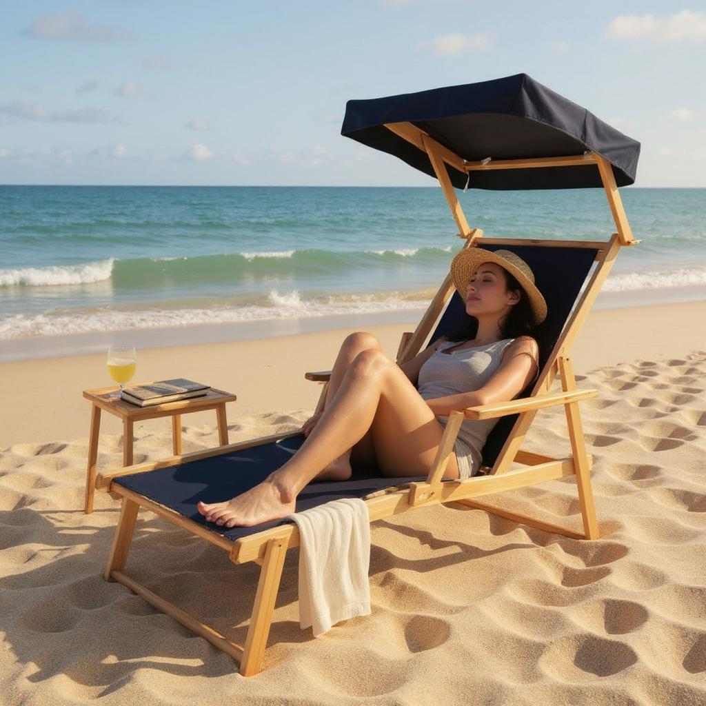 Beauport Blue Lounger