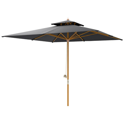 Outsunny 3 m Square Canopy Parasol