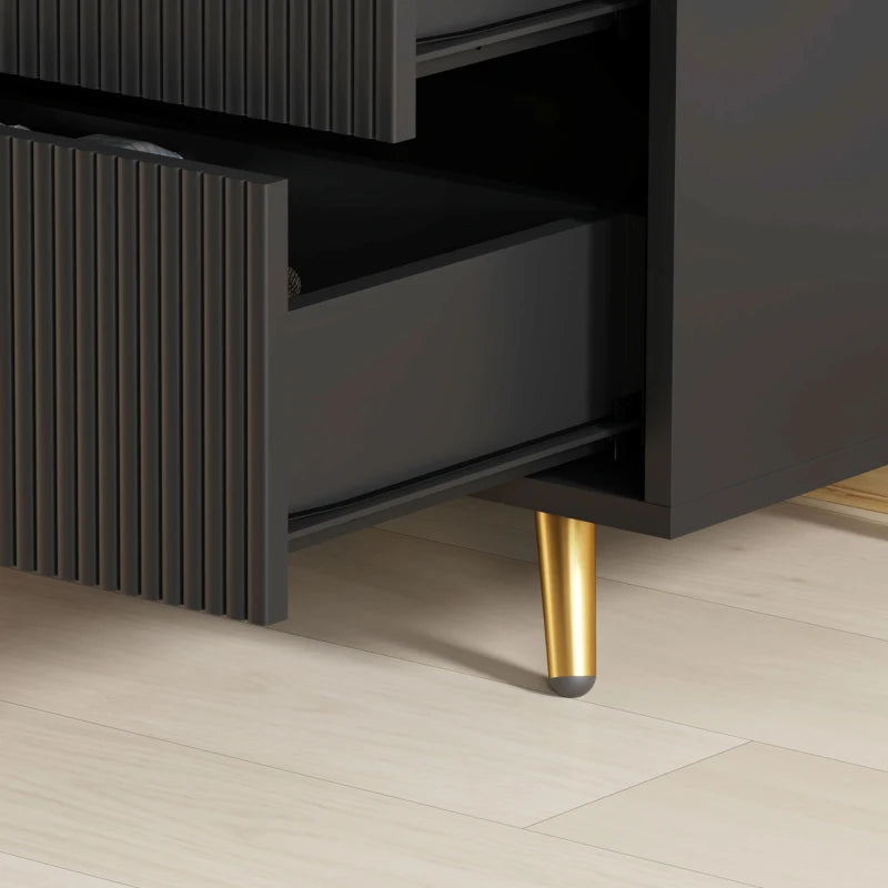 HOMCOM Elegant Four-Drawer Chest Of Drawer