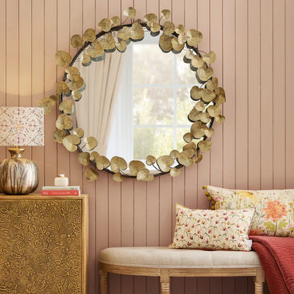 Voyage Maison Kora Round Mirror in Antique Gold - LuxmeLounge - [vendor_name]