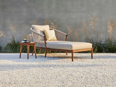Legna Teak Chaise Lounge By Jardinico